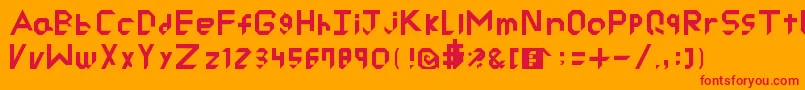 More about RyuCutted Font RyuCutted Font – Red Fonts on Orange Background