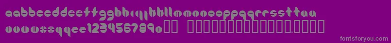 Czcionka Bouncer ffy – szare czcionki na fioletowym tle