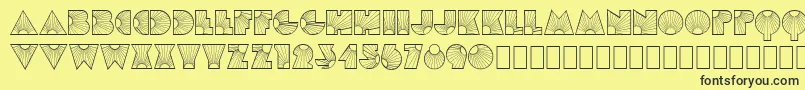 MlSunglowKk Font – Black Fonts on Yellow Background