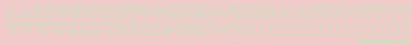 MlSunglowKk Font – Green Fonts on Pink Background