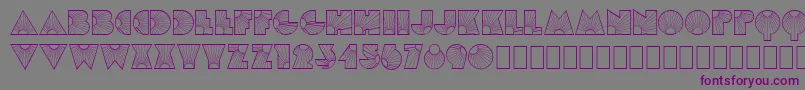 MlSunglowKk Font – Purple Fonts on Gray Background