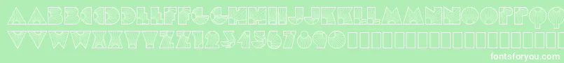 MlSunglowKk Font – White Fonts on Green Background