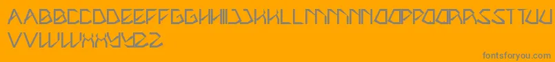 Theamazingme-Schriftart – Graue Schriften auf orangefarbenem Hintergrund