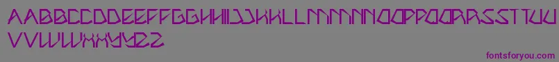 Шрифт Theamazingme – фиолетовые шрифты на сером фоне