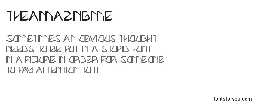 Review of the Theamazingme Font