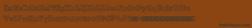 Freshcandies Font – Black Fonts on Brown Background