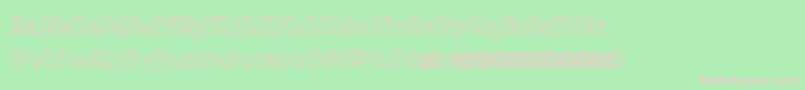 Freshcandies Font – Pink Fonts on Green Background