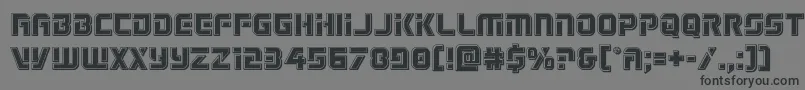 Legiosabinabevel Font – Black Fonts on Gray Background