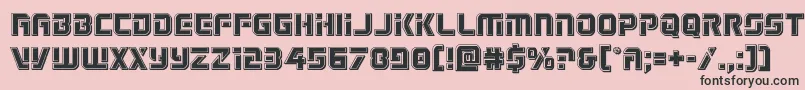Legiosabinabevel Font – Black Fonts on Pink Background