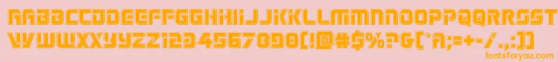 Legiosabinabevel Font – Orange Fonts on Pink Background