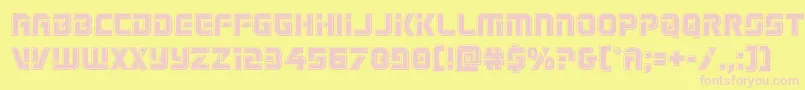 Legiosabinabevel Font – Pink Fonts on Yellow Background