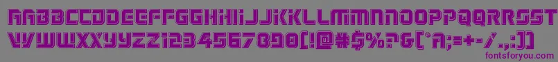 Legiosabinabevel Font – Purple Fonts on Gray Background