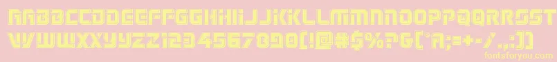 Legiosabinabevel Font – Yellow Fonts on Pink Background