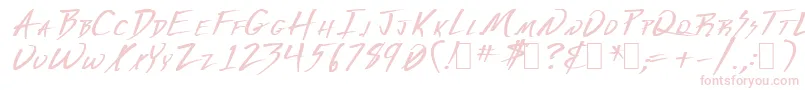 Derange1-fontti – vaaleanpunaiset fontit