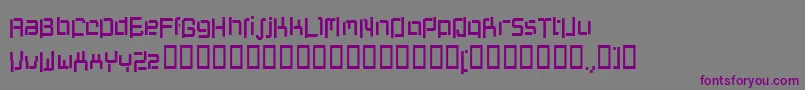 Progenisis Font – Purple Fonts on Gray Background