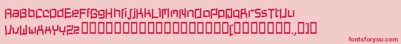 Progenisis Font – Red Fonts on Pink Background