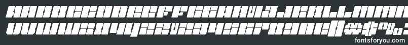Starnurseryital Font – White Fonts on Black Background