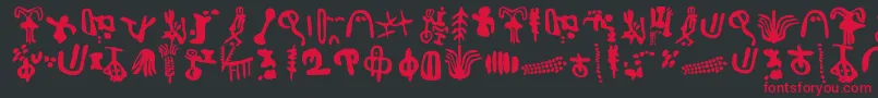 IngaStoneSigns Font – Red Fonts on Black Background