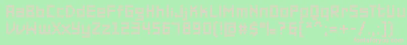 PfonlineoneproDouble Font – Pink Fonts on Green Background