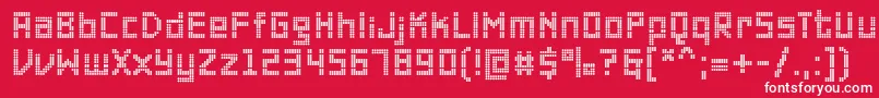 PfonlineoneproDouble Font – White Fonts on Red Background
