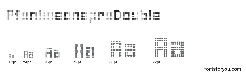PfonlineoneproDouble Font Sizes