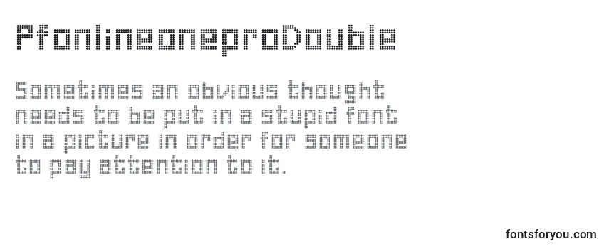 PfonlineoneproDouble Font