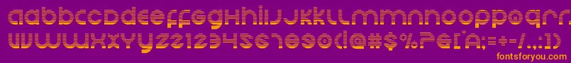 Echostationgrad Font – Orange Fonts on Purple Background