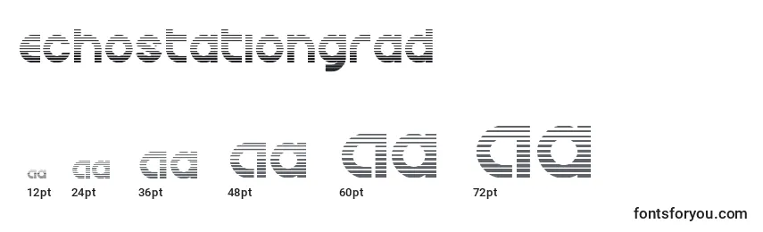 Größen der Schriftart Echostationgrad