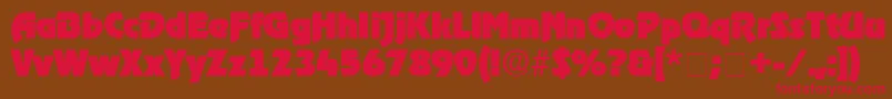 ThimbaDisplaySsi Font – Red Fonts on Brown Background