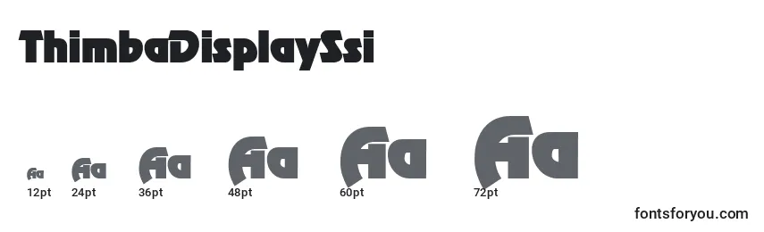 ThimbaDisplaySsi Font Sizes