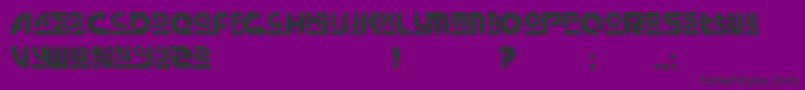 Arnstylo Font – Black Fonts on Purple Background