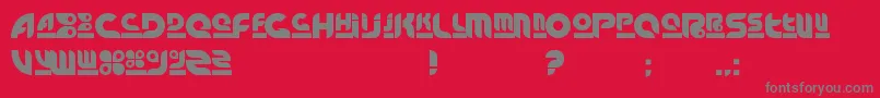 Arnstylo Font – Gray Fonts on Red Background