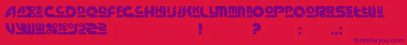 Arnstylo Font – Purple Fonts on Red Background