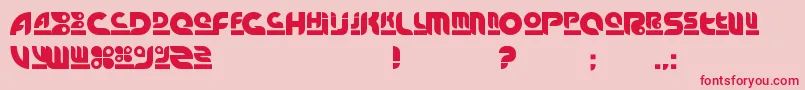 Arnstylo Font – Red Fonts on Pink Background