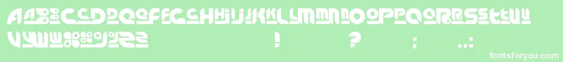 Arnstylo Font – White Fonts on Green Background
