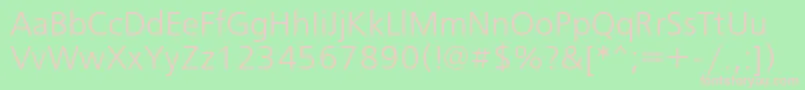 Freesetlightc Font – Pink Fonts on Green Background