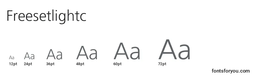 Freesetlightc Font Sizes