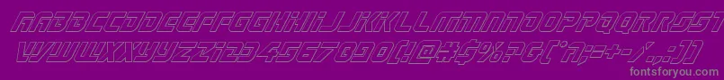 Legiosabinaoutital Font – Gray Fonts on Purple Background