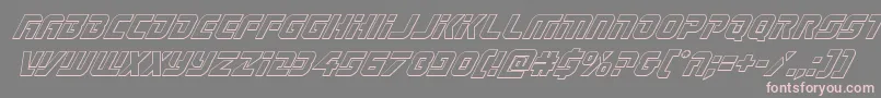 Legiosabinaoutital Font – Pink Fonts on Gray Background