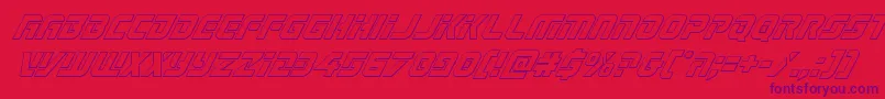 Legiosabinaoutital Font – Purple Fonts on Red Background