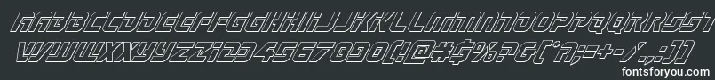 Legiosabinaoutital Font – White Fonts on Black Background