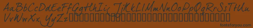 Dj5ctrial Font – Black Fonts on Brown Background