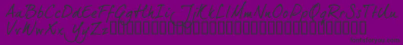 Dj5ctrial Font – Black Fonts on Purple Background