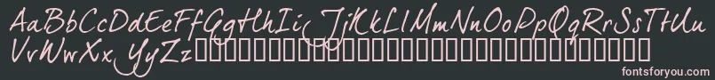 Dj5ctrial Font – Pink Fonts on Black Background