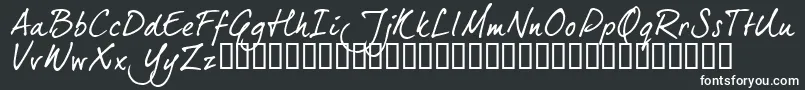 Шрифт Dj5ctrial – белые шрифты на чёрном фоне