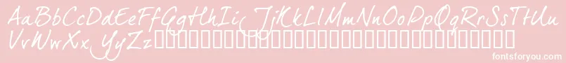 Dj5ctrial Font – White Fonts on Pink Background