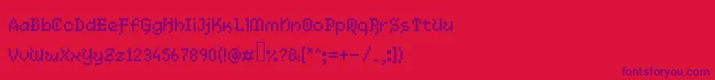 Legendaria Font – Purple Fonts on Red Background