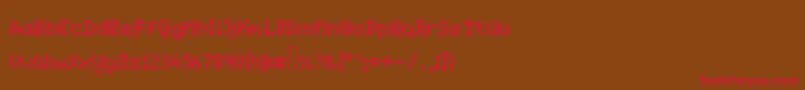 Legendaria Font – Red Fonts on Brown Background