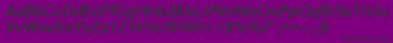VeracruzMediumita Font – Black Fonts on Purple Background