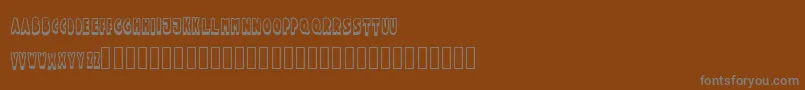 Подробнее о шрифте Funtlecaps Шрифт Funtlecaps – серые шрифты на коричневом фоне
